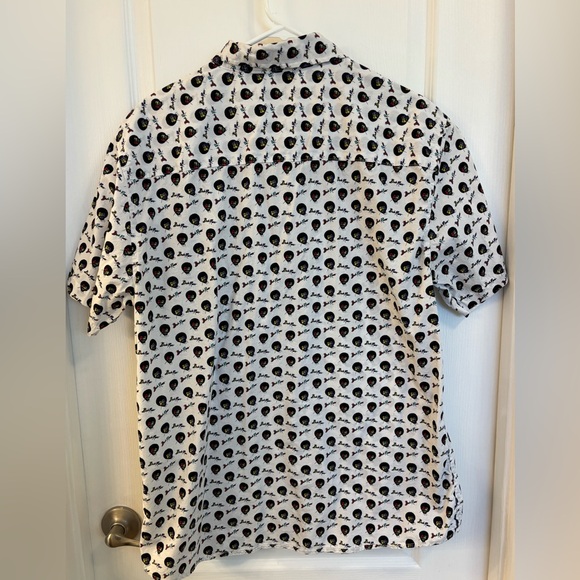 Men's BOB ROSS Rainbow 🌈 Graphic Button Down Shirt Size XL - Picture 8 of 8